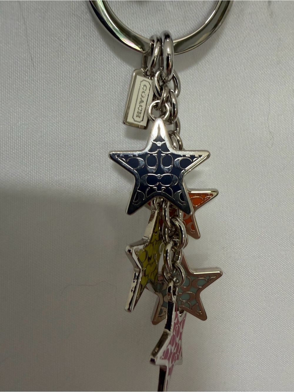 Coach Multicolor Enamel Star Charm Keyring - Picture 4 of 6